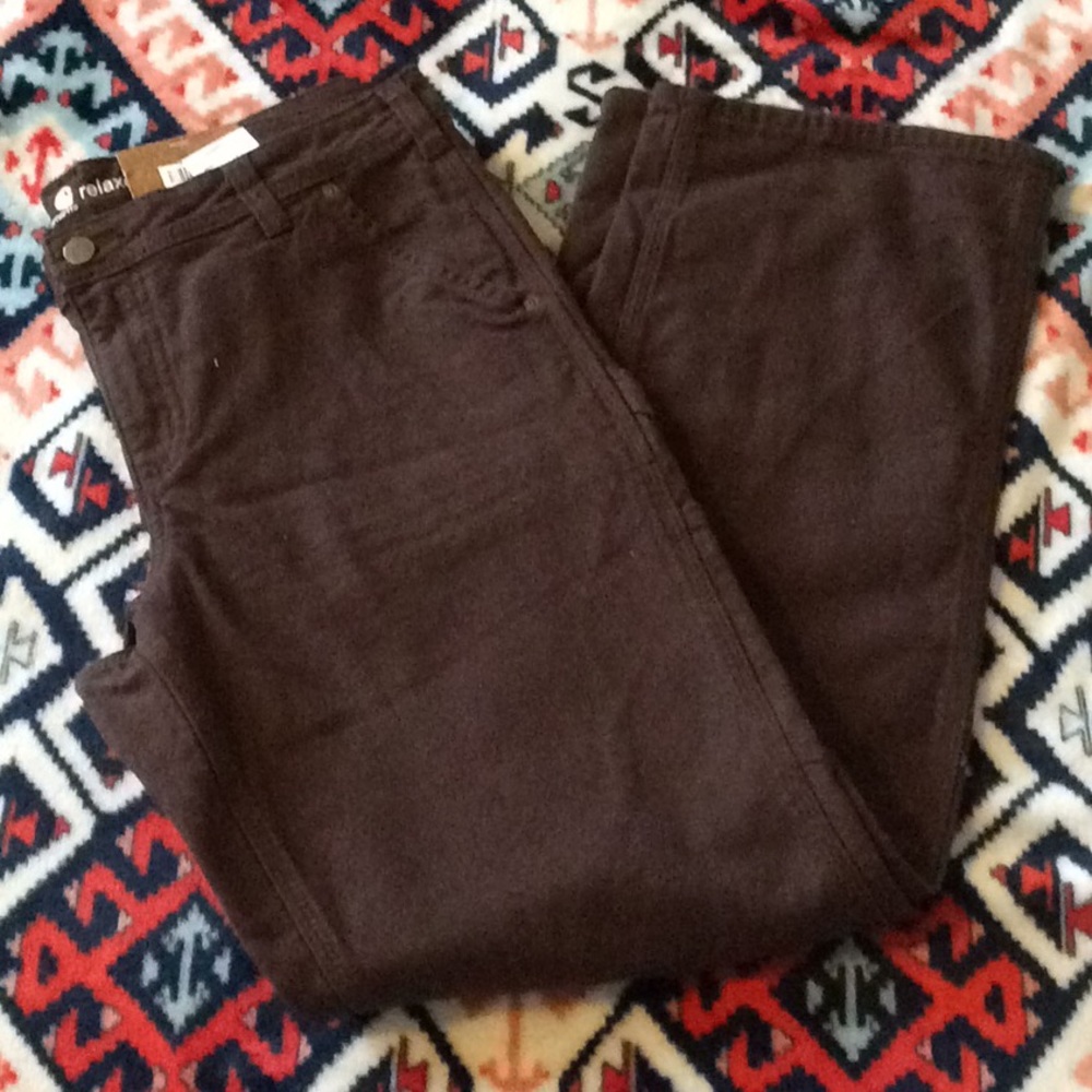 Women's flannel lined carhartt work pant